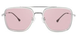 Nayeli Aviator Gray-Silver Glasses10