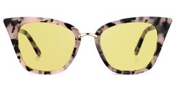 Martha Cat Eye Pink Floral Glasses6