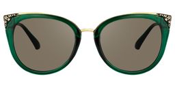 Dalton Cat Eye Dark Green Glasses10
