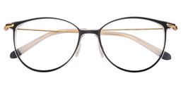 Frieda Round Black Glasses1