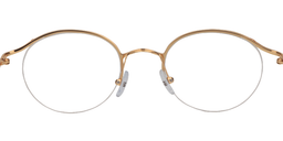 Michelle Round Gold Glasses5