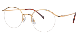 Michelle Round Gold Glasses2