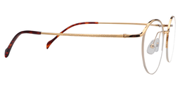 Michelle Round Gold Glasses4