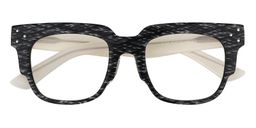 James Square Black Eyeglasses1