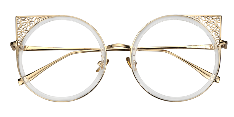 Round Gold Eyeglasses1