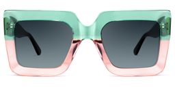 Brandon Square Green-Pink Glasses10