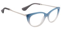Zenobia Cat Eye Blue Glasses5