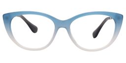 Zenobia Cat Eye Blue Glasses0