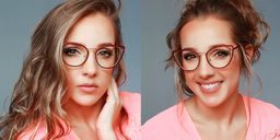 Eras Cateye Red&Gold Glasses1