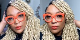 Maria Cat-eye Orange Glasses1