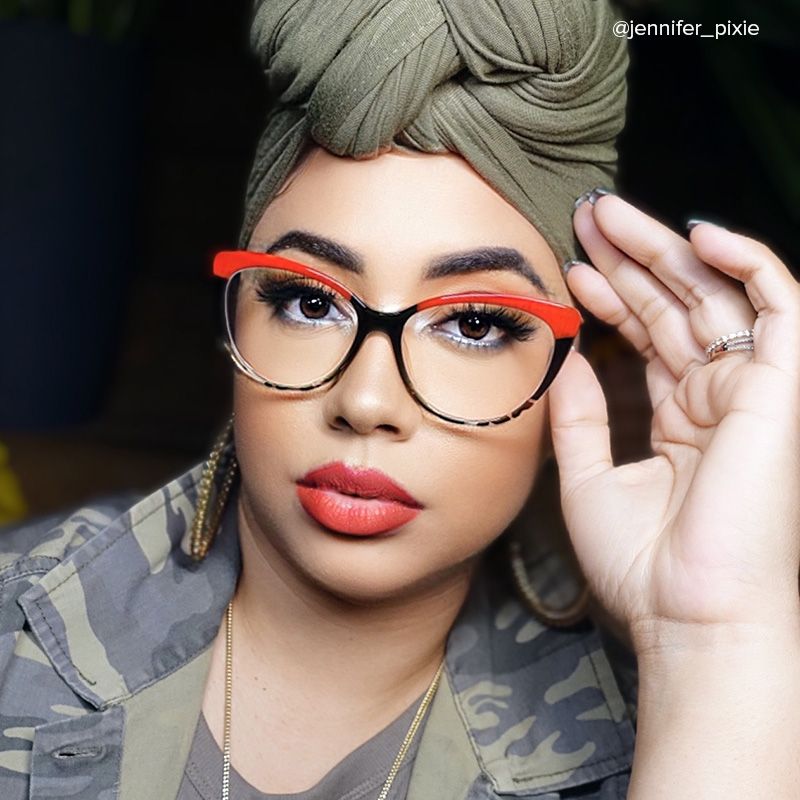 Marcus Red Cat eye Glasses