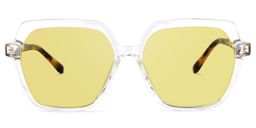 Norah Geometric Clear Glasses11