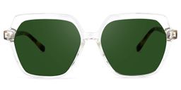 Norah Geometric Clear Glasses6