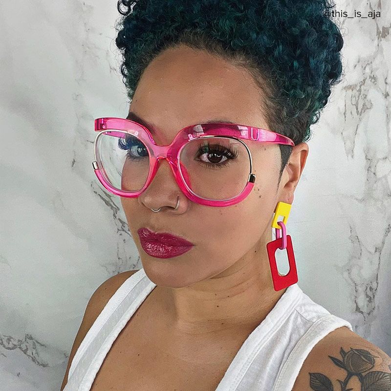 Darice Pink Round Glasses
