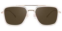 Nayeli Aviator Clear Glasses10