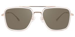 Nayeli Aviator Clear Glasses6