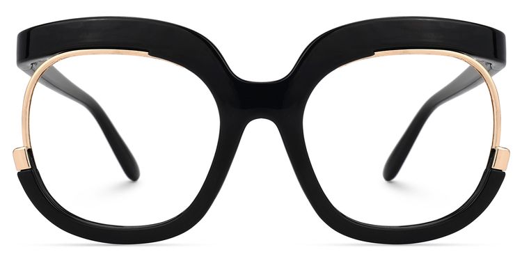 Darice Round Black Glasses